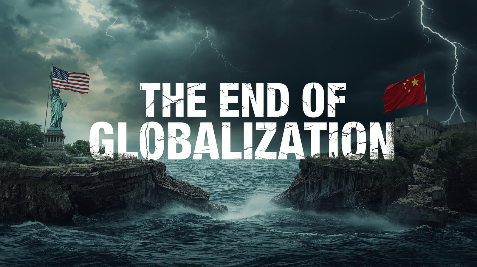 us-china-deglobalization-broken-bridge-concept